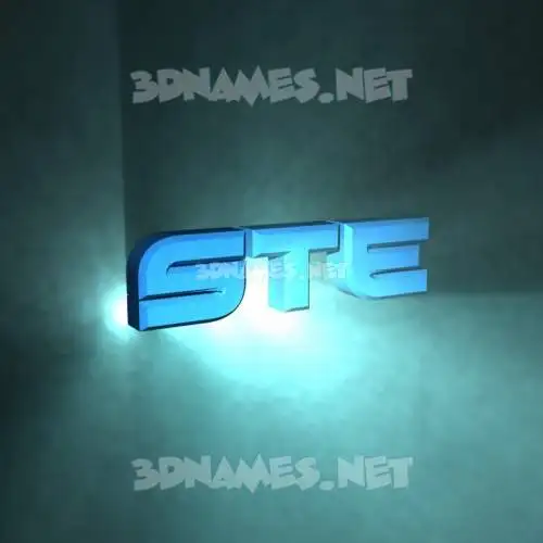 ste in Light Shine style - 3D name wallpaper