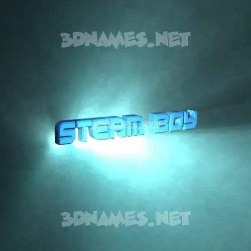 steam boy in Light Shine style - 3D name wallpaper steam boy in Light Shine style - 3D name wallpaper