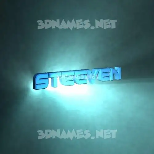 steeven in Light Shine style - 3D name wallpaper