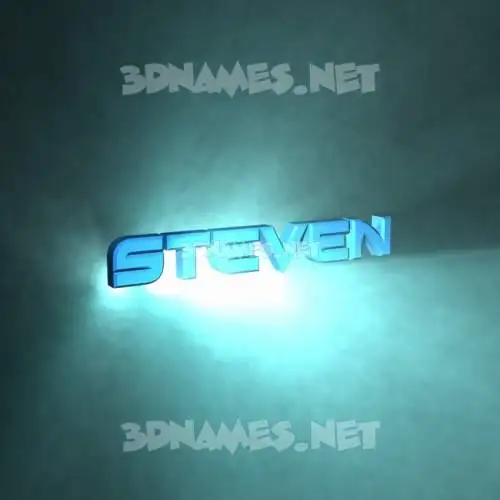 steven in Light Shine style - 3D name wallpaper