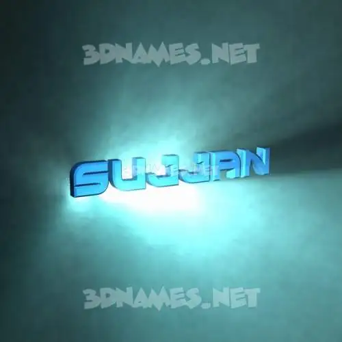 sujjan in Light Shine style - 3D name wallpaper