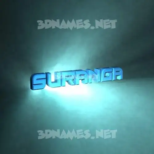suranga in Light Shine style - 3D name wallpaper