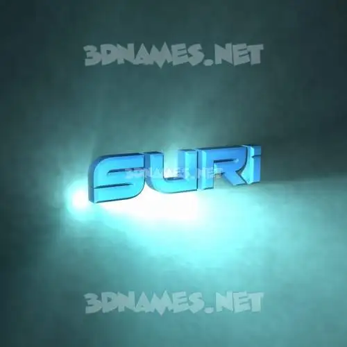 suri in Light Shine style - 3D name wallpaper