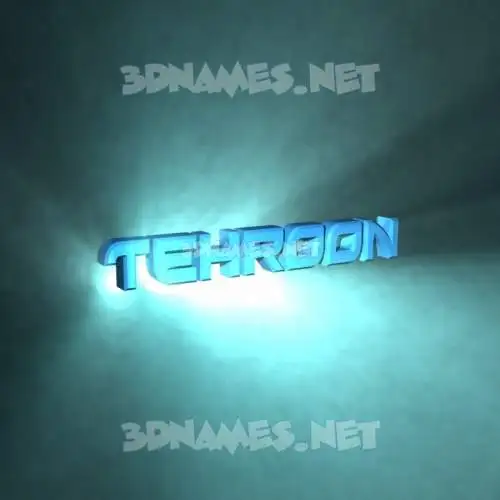 tehroon in Light Shine style - 3D name wallpaper tehroon in Light Shine style - 3D name wallpaper