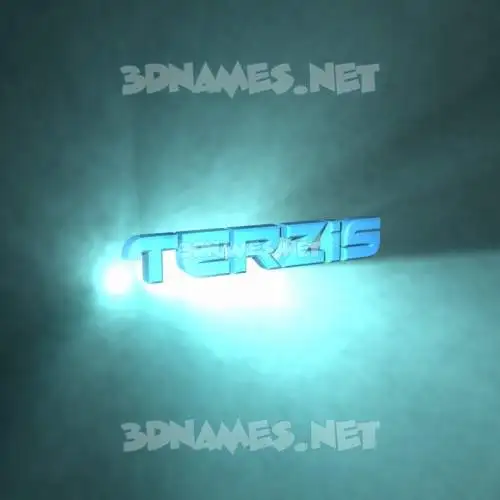 terzis in Light Shine style - 3D name wallpaper terzis in Light Shine style - 3D name wallpaper