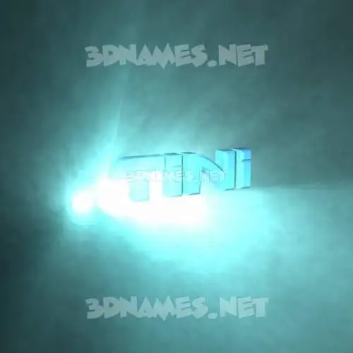 tini in Light Shine style - 3D name wallpaper
