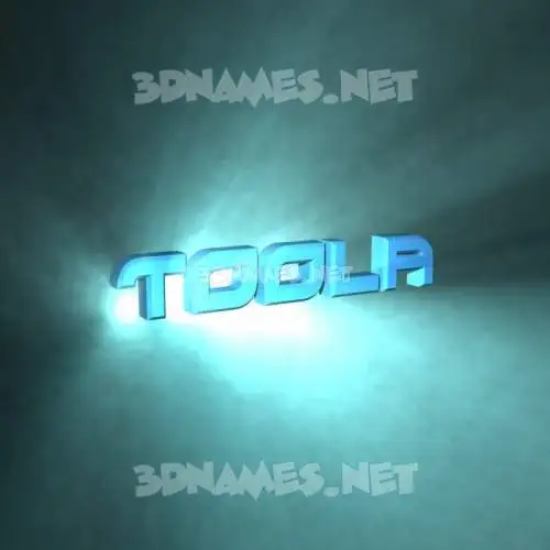 toola in Light Shine style - 3D name wallpaper