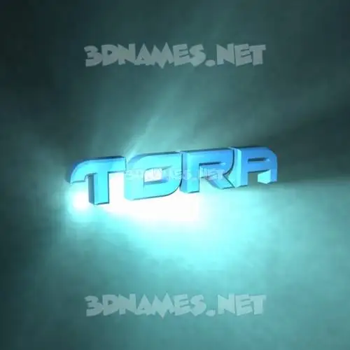 tora in Light Shine style - 3D name wallpaper tora in Light Shine style - 3D name wallpaper
