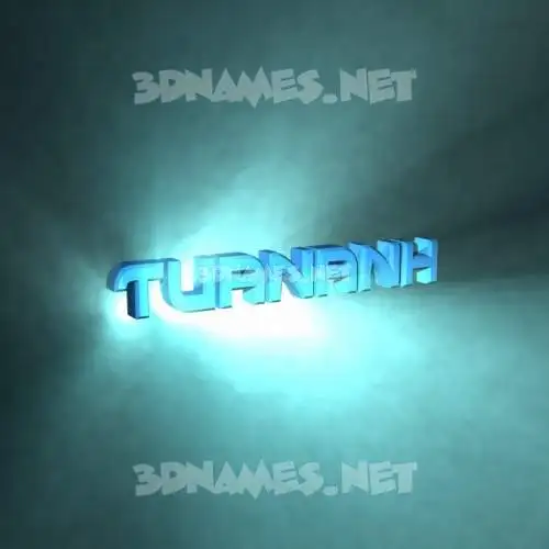 tuananh in Light Shine style - 3D name wallpaper