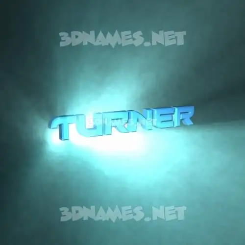 turner in Light Shine style - 3D name wallpaper turner in Light Shine style - 3D name wallpaper