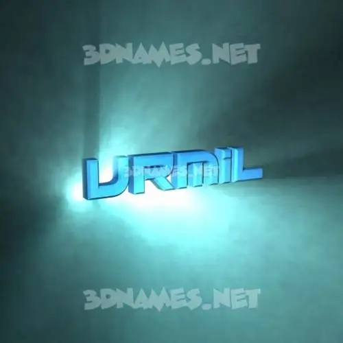 urmil in Light Shine style - 3D name wallpaper