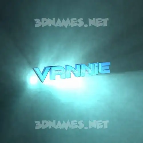 vannie in Light Shine style - 3D name wallpaper vannie in Light Shine style - 3D name wallpaper