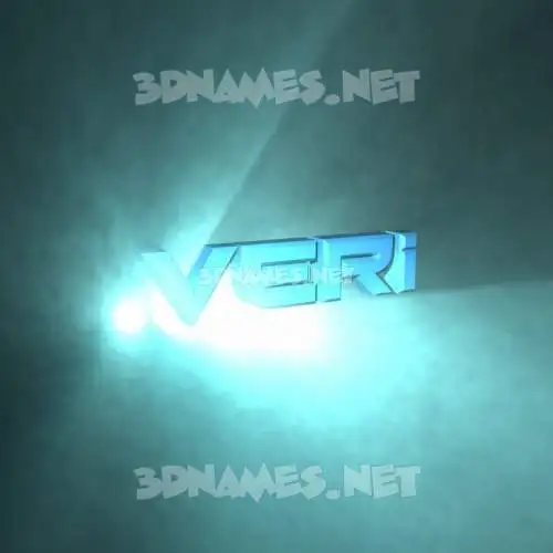 veri in Light Shine style - 3D name wallpaper