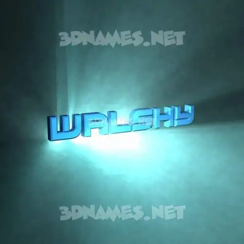 walshy in Light Shine style - 3D name wallpaper walshy in Light Shine style - 3D name wallpaper