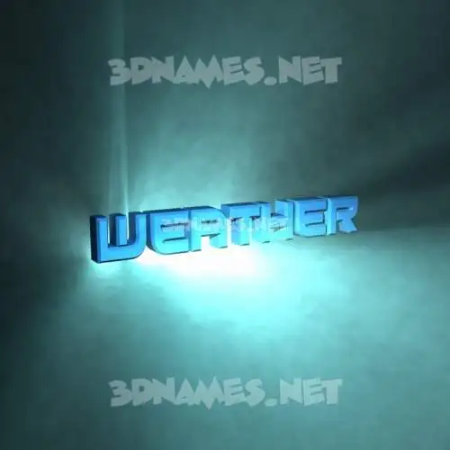 weather in Light Shine style - 3D name wallpaper