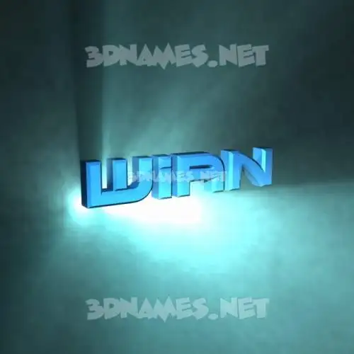 wian in Light Shine style - 3D name wallpaper