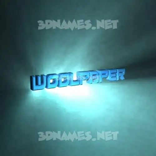 woolpaper in Light Shine style - 3D name wallpaper woolpaper in Light Shine style - 3D name wallpaper