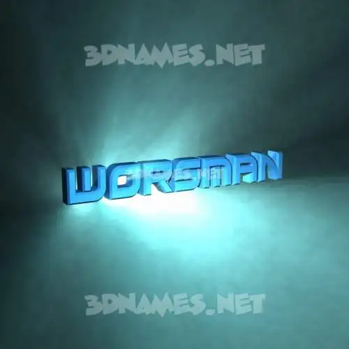 worsman in Light Shine style - 3D name wallpaper worsman in Light Shine style - 3D name wallpaper