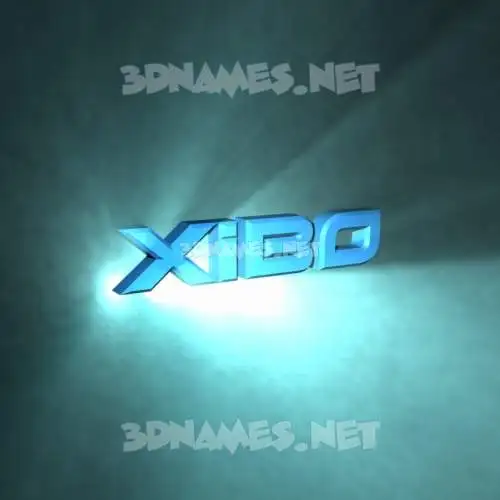 xibo in Light Shine style - 3D name wallpaper xibo in Light Shine style - 3D name wallpaper