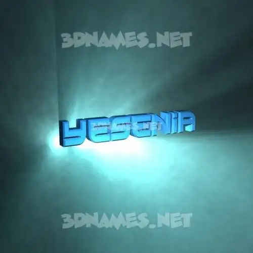 yesenia in Light Shine style - 3D name wallpaper yesenia in Light Shine style - 3D name wallpaper