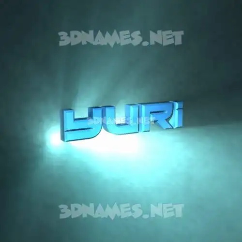 yuri in Light Shine style - 3D name wallpaper yuri in Light Shine style - 3D name wallpaper