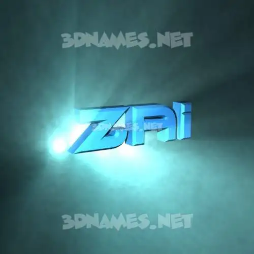 zai in Light Shine style - 3D name wallpaper zai in Light Shine style - 3D name wallpaper