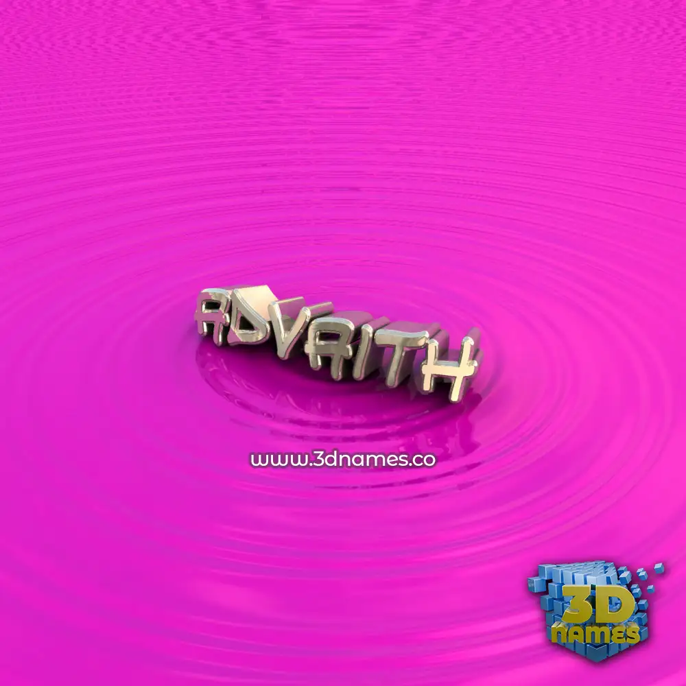 advaith in Pink Graffiti style - 3D name wallpaper