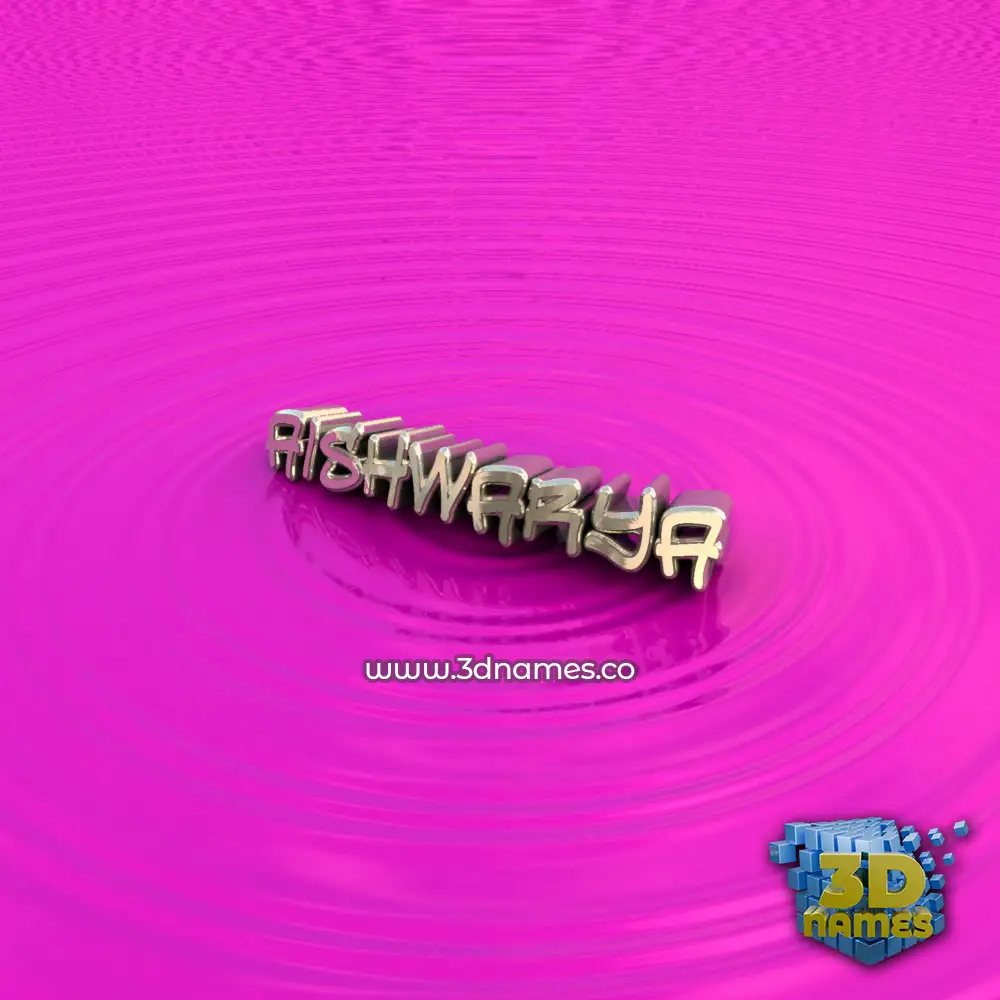 aishwarya in Pink Graffiti style - 3D name wallpaper