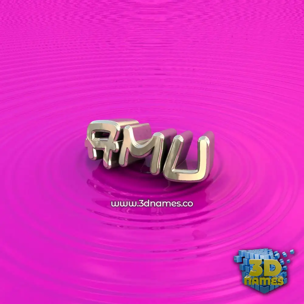 amu in Pink Graffiti style - 3D name wallpaper amu in Pink Graffiti style - 3D name wallpaper