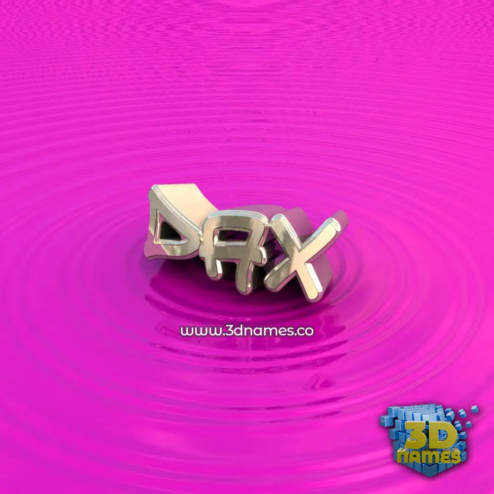 dax in Pink Graffiti style - 3D name wallpaper