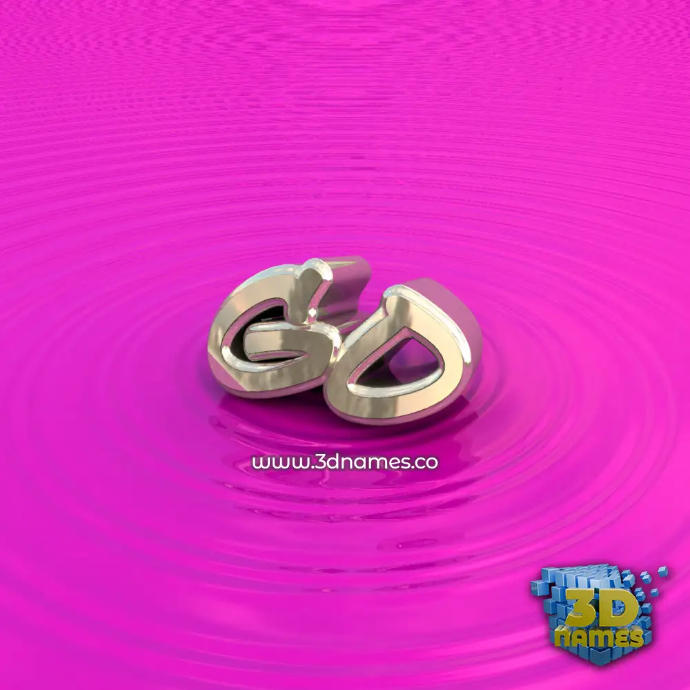 go in Pink Graffiti style - 3D name wallpaper