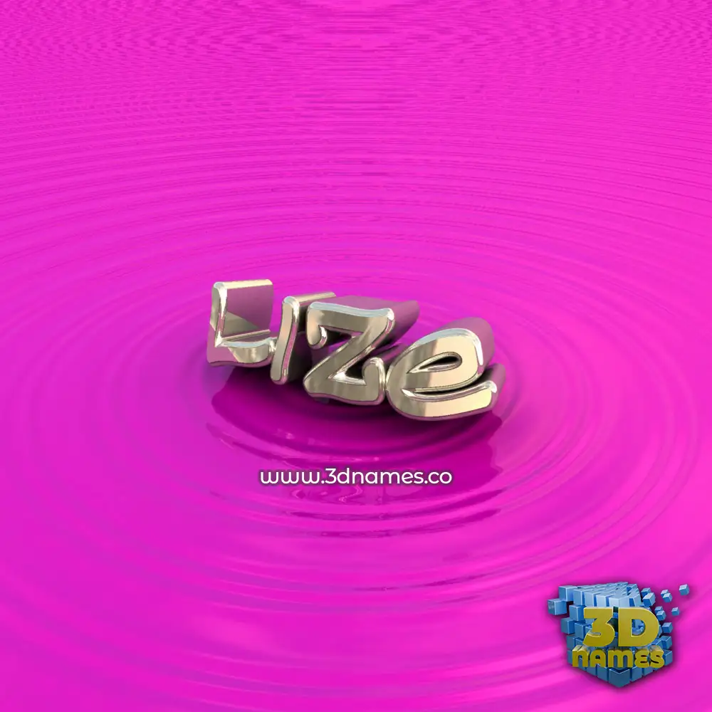 lize in Pink Graffiti style - 3D name wallpaper lize in Pink Graffiti style - 3D name wallpaper