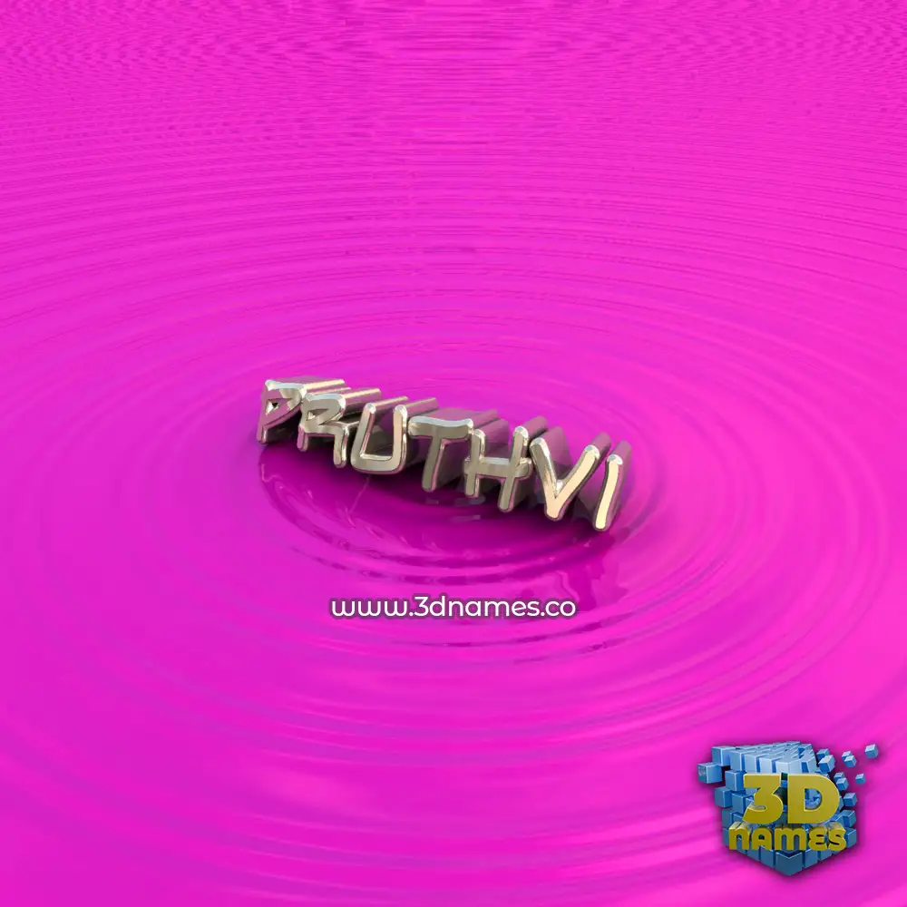 pruthvi in Pink Graffiti style - 3D name wallpaper