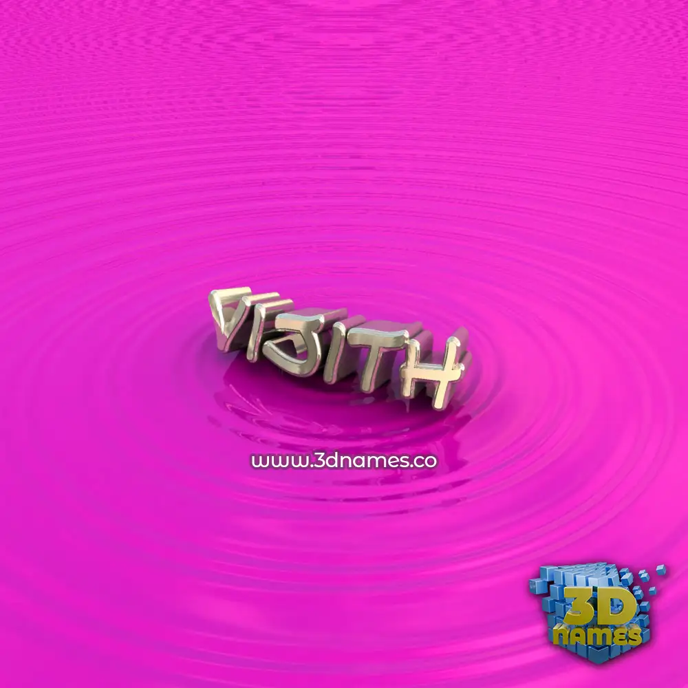 vijith in Pink Graffiti style - 3D name wallpaper