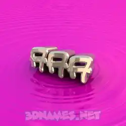 aaa in Pink Graffiti style - 3D name wallpaper