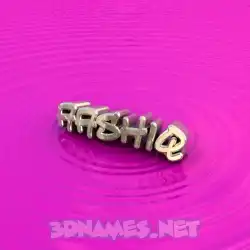aashiq in Pink Graffiti style - 3D name wallpaper