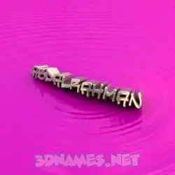 abdalrahman in Pink Graffiti style - 3D name wallpaper