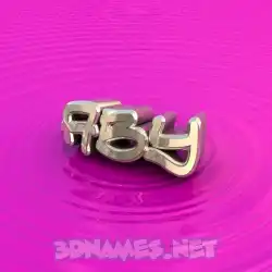 aby in Pink Graffiti style - 3D name wallpaper