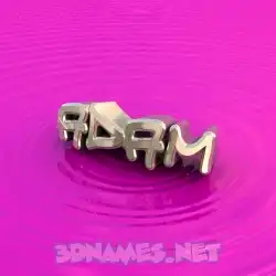 adam in Pink Graffiti style - 3D name wallpaper