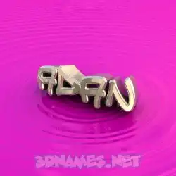 adan in Pink Graffiti style - 3D name wallpaper