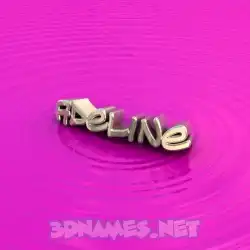 adeline in Pink Graffiti style - 3D name wallpaper