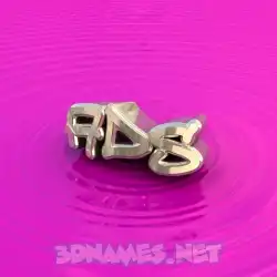ads in Pink Graffiti style - 3D name wallpaper