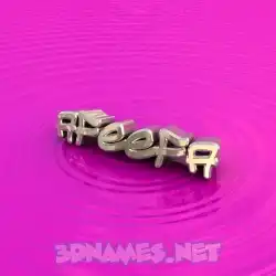 afeefa in Pink Graffiti style - 3D name wallpaper