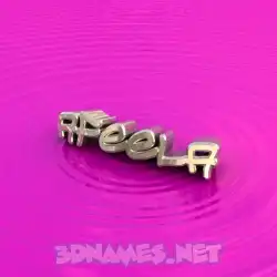 afeela in Pink Graffiti style - 3D name wallpaper