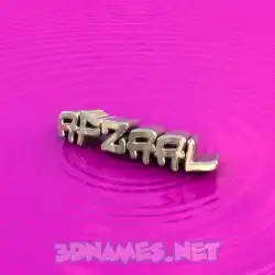 afzaal in Pink Graffiti style - 3D name wallpaper