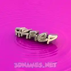 akrep in Pink Graffiti style - 3D name wallpaper