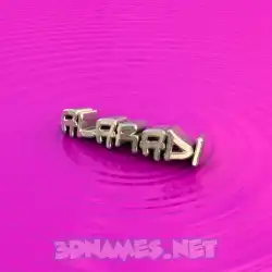 alaradi in Pink Graffiti style - 3D name wallpaper