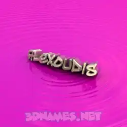alexoudis in Pink Graffiti style - 3D name wallpaper