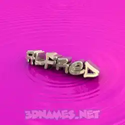 alfred in Pink Graffiti style - 3D name wallpaper