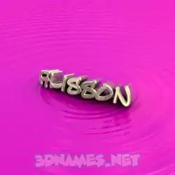 alisson in Pink Graffiti style - 3D name wallpaper